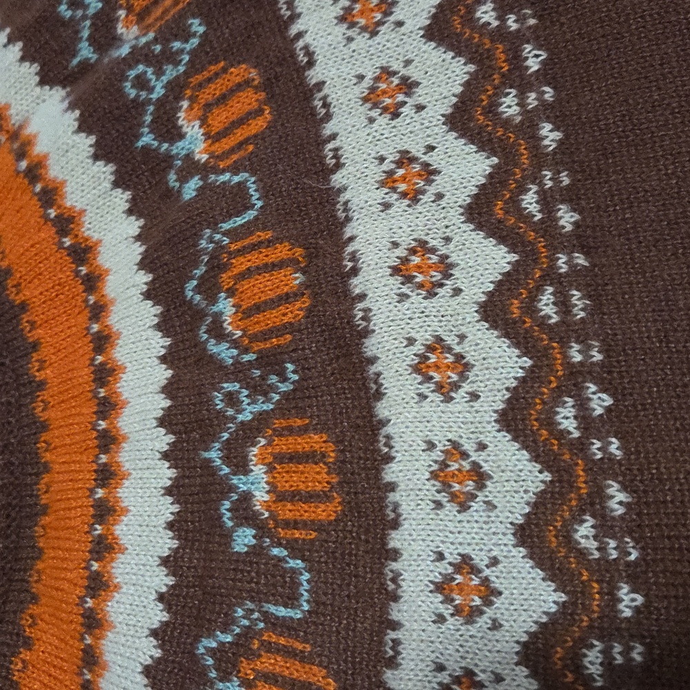 Warm Fall Harvest Vintage Sweater Sz S - Picture 2 of 3